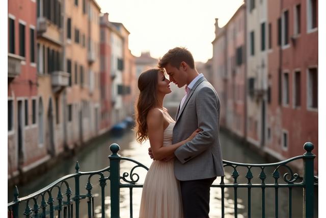 Pár Velencei hídon