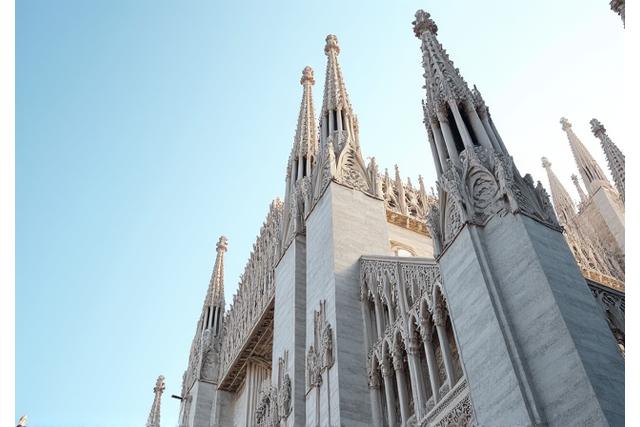 Milánói dóm részlete