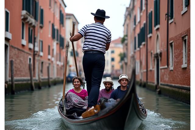 Gondolás Velencében